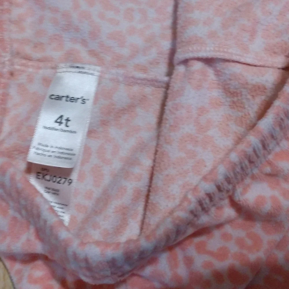 Carter's Animal Print Pink Pants - 4T